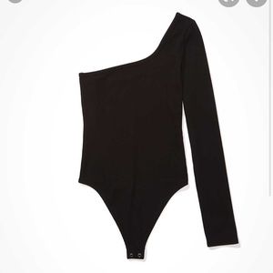 American Eagle One Shoulder Long Sleeve Bodysuit